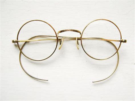 antique round 1930 s etched chased gold filled eyeglass etsy round