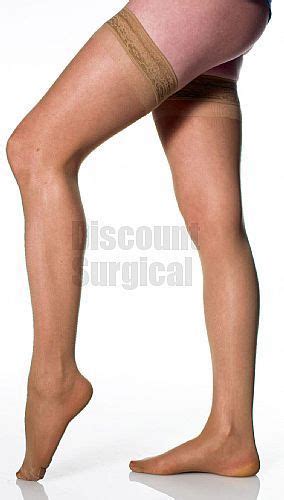 Sheer Light Support Thigh Hi With Lace Grip Border 8