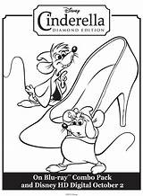 Cinderella Coloring Pages Mice Printable Slipper Inside Disney Comments Library Clipart Sheknows Characters sketch template