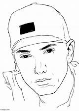 Eminem Disegno Colorare Scarica sketch template