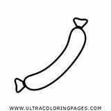 Sausage Coloring Template Pages sketch template