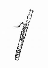 Fagot Fagotto Basson Malvorlage Oboe Instruments Instrumento Bassoon Clarinete Musicales Ausmalbild Kleurplaten Musique sketch template