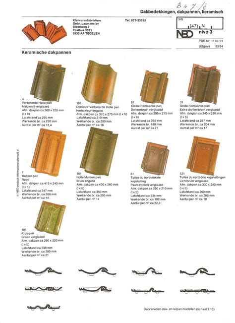 dachziegel archiv max gebr laumans kleiwarenfabrieken laumans tegelen prospekt