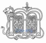 Celtic Letters Illuminated Letter Capital Clip Drawing Alphabet Arty Drawings Da Dragon Alfabeto Designs Iluminuras Ideias Arte Celtas Cap Drop sketch template