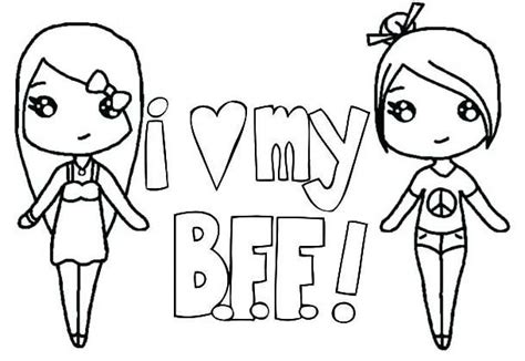 bff coloring pages  girls jesyscioblin