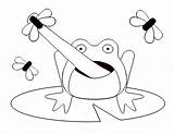 Frog Flies sketch template