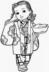Pintar Meninas Japonesas Pages Kimono Japonesa Japoneses Kimonos Maravilhosas Legais Bonecas Riscos Desejo Geisha Desenhoseriscos Peppa Quilts Gueixas Nil Japan2 sketch template
