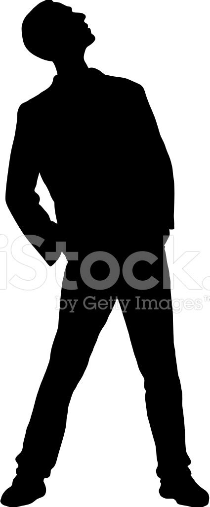 man looking up stock vector