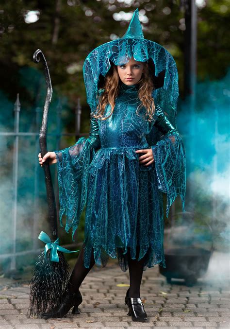 moonlight spider witch girls costume