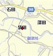 Image result for 愛知県豊川市御津町金野袋田. Size: 178 x 99. Source: www.mapion.co.jp