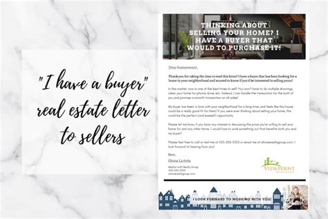 buyer real estate letter real estate letter etsy