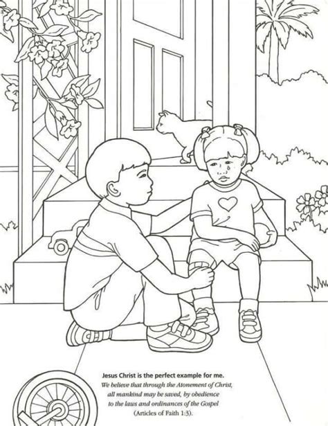 lds primary coloring pages sketch coloring page images   finder