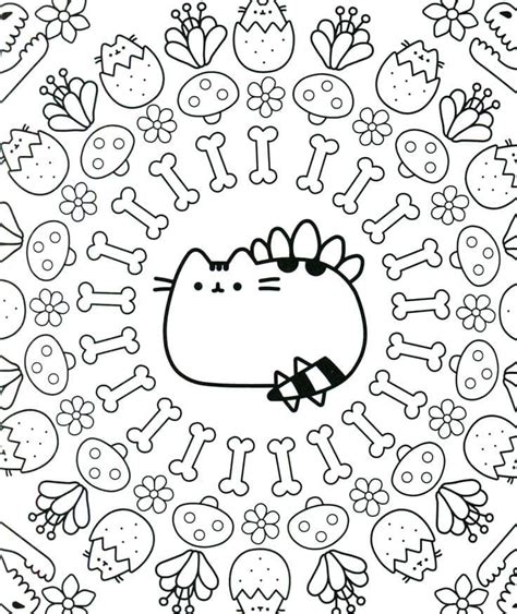 pusheen coloring pages print      coloring