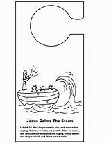 Storm Jesus Coloring Calms Calming Comments sketch template