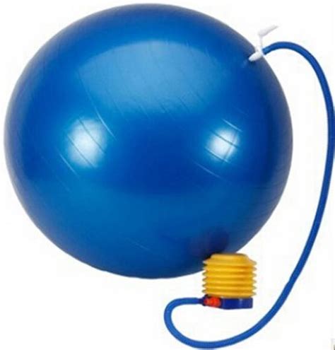 fitnessbal gymbal yogabal inclusief pomp anti burst blauw cm bolcom