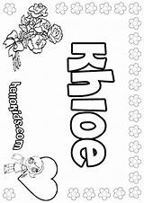 Khloe Coloring Pages Color Print Hellokids Names sketch template