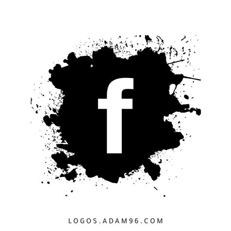 facebook black logo vector png original logo big size