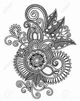 Asymmetrical Tattoo Flower Icolor Mandala Paisley Drawings Drawing Henna Tattoos Coloring Sleeve 123rf Previews sketch template