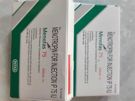 menotas  iu injection packaging type vial packaging size box packing  rs piece