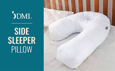 dmi hypoallergenic side sleeper pillow  count white amazonca