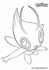 Pokemon Celebi Coloring Pages Draw Drawing Step Printable Kids sketch template