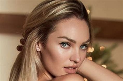 Victorias Secret Uk Model Candice Swanepoel Strips To Knickers Daily Star