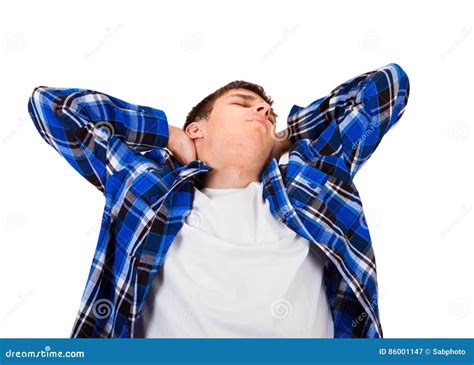 tired young man stock image image  exhaustion human