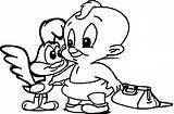 Coloring Warner Looney Bros Tunes Bird Boy Baby Wecoloringpage sketch template