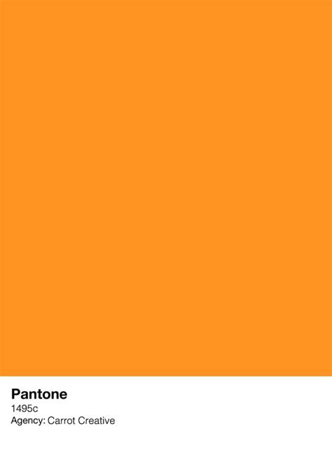 orange color  shown   words pantone  black  white