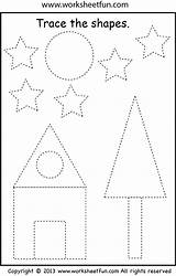 Tracing Shapes Shape Worksheet Preschool Worksheets Activities Printable Writing Star Triangle Kindergarten House Circle Square Preschoolers Pages Rectangle Kids Worksheetfun sketch template