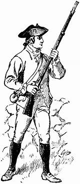 Colonial Clipart Soldier Minuteman Revolutionary Revolution American Man Cliparts Clip Etc Militia Barnes Clipground Joshua Rifleman Original Patriotic Usf Edu sketch template