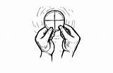 Coloring Pages Communion Holy Eucharist Clipart Clip Cliparts sketch template