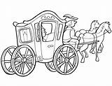Carriage Coloring Cinderella Pages Princess Filminspector Disney Popular Template sketch template