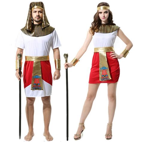 2018 Adult Couples Costumes Egypt Egyptian Pharaoh Clothing Cleopatra