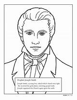 Joseph Smith Coloring Pages Jesus Vision First Christ Lds Prophet Lesson Printable Color Primary Children Print Friend 2008 April sketch template