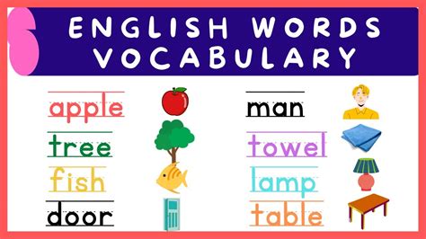 basic english words vocabulary  children improve reading