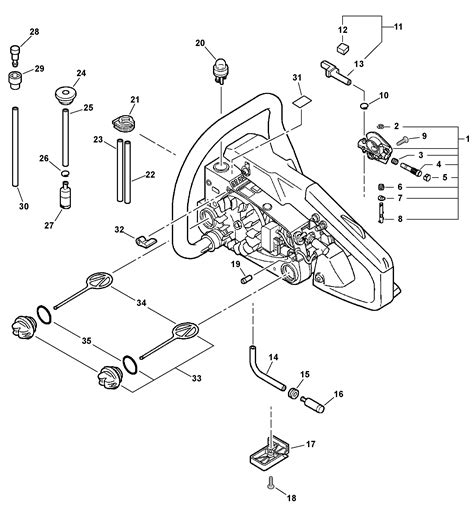 echo chainsaw parts diagram