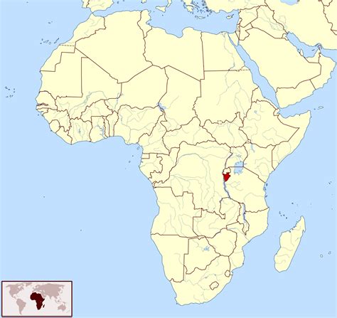burundi location map map  burundi location vidianicom maps   countries   place