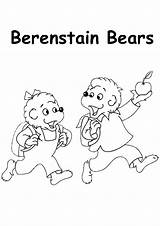 Berenstain Bears Coloring Pages Worksheets Apple Parentune Books sketch template