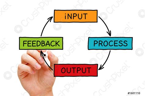 input process output feedback diagram concept stock photo  crushpixel