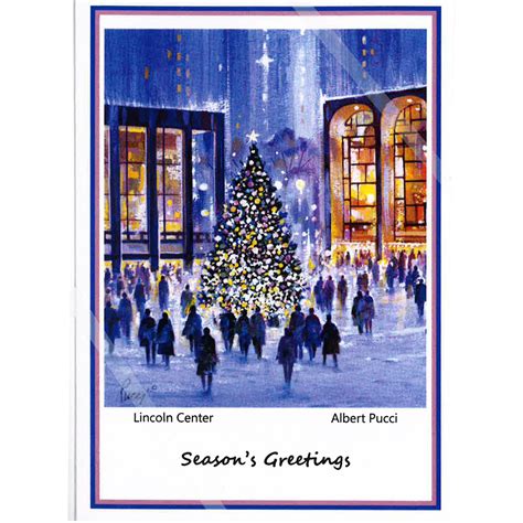 lincoln center holiday cards box   books stationery met