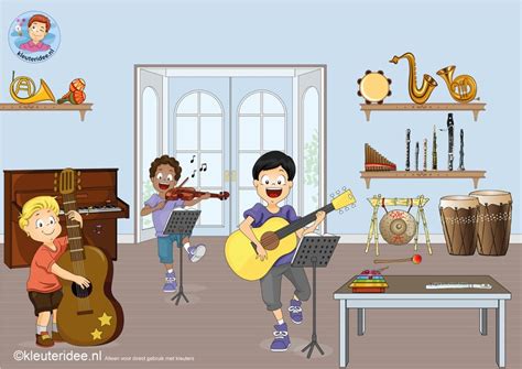 interactieve praatplaat thema muziek kleuterideenl  juf petra kindergarten