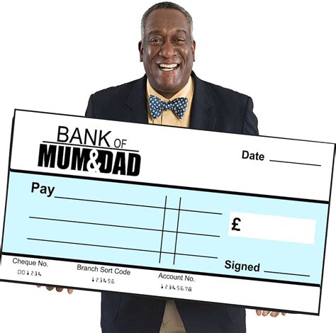 extra large giant blank cheque bank  mum dad check fun etsy australia