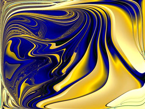 blue yellow wallpaper fractal art gallery