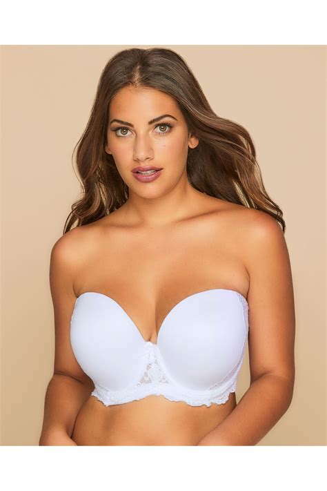 white multiway microfibre lace bra with removable straps