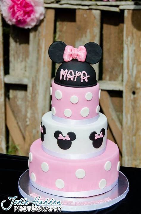 maya s first birthday minnie mouse themed cake maya s