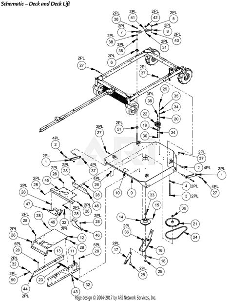 dr power tb tow  brush mower  ser tb  current parts diagram  deck