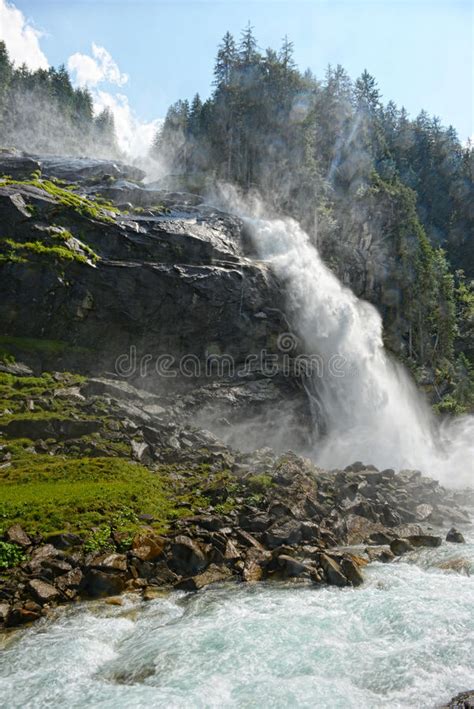 Krimml Waterfalls In High Tauern National Park Austria