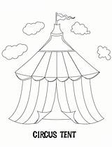 Circus Coloring Pages Printable Onlinecoloringpages Clown Clipart Sheet sketch template