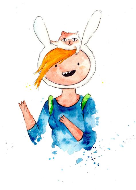 Fionna And Cake Together Mini Print 5x7 Inch Inch Inkjet